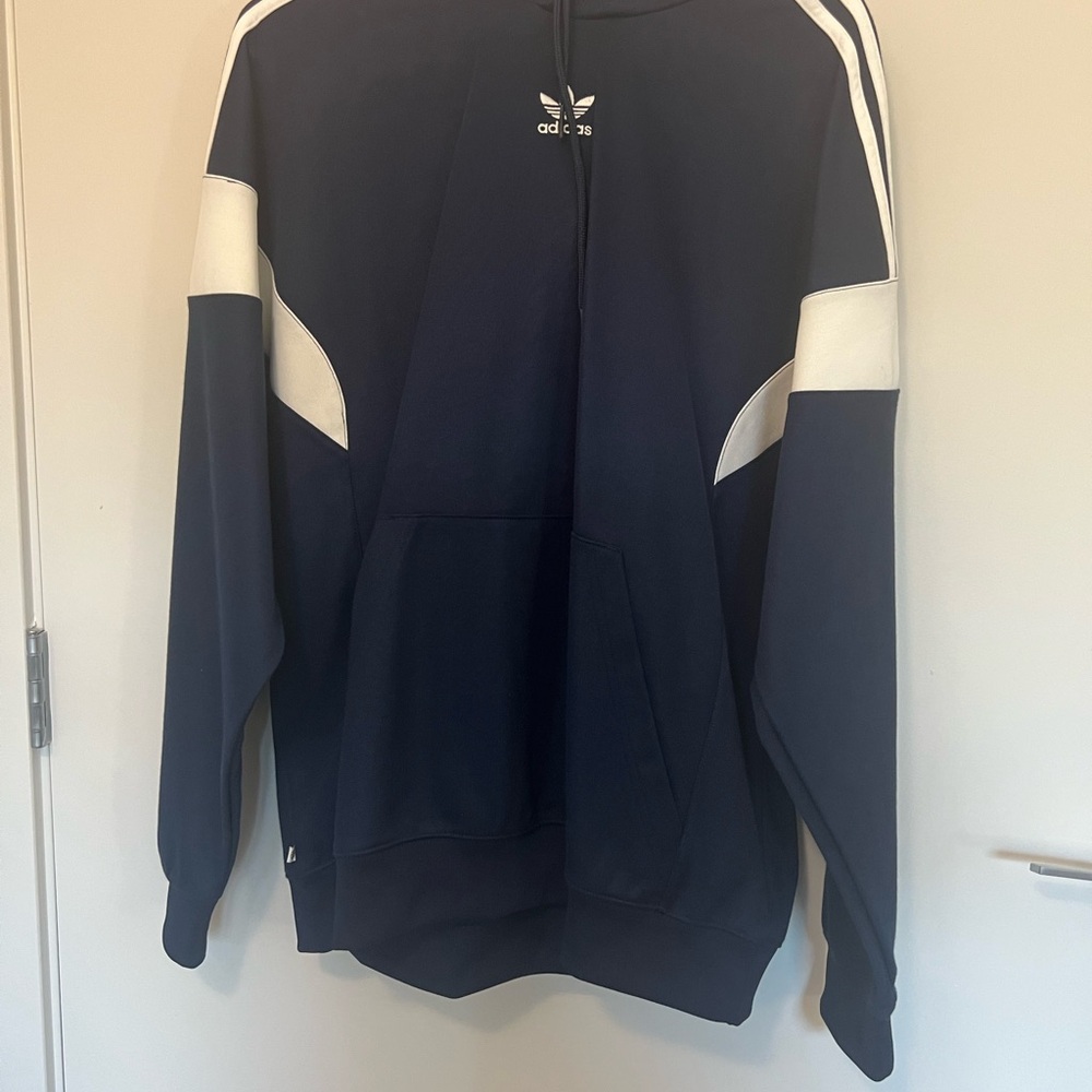 Adidas Dark Blue and White Pullover